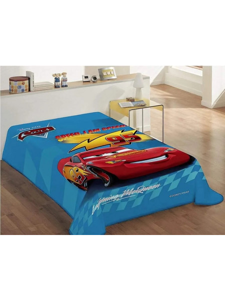 Κουβέρτα Βελουτέ Mονή McQueen Disney