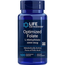 Life Extension Optimized Folate L-Methylfolate 1000mcg 100 Ταμπλέτες