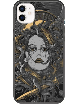 Θήκη Medussa iPhone 12 mini Black TPU (Μαύρη Σιλικόνη)