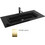 Karag Vetro Ένθετος Νιπτήρας Μπάνιου Γυάλινος 101x46x12cm Χρυσός 101101