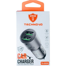 Φορτιστής αυτοκινήτου Fast Charge, Technovo TN-B006 με 2 USB στα 2,4A