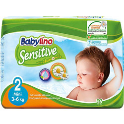 Babylino Sensitive Mini Πάνες No2 3-6Kg 26τμχ