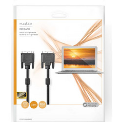 NEDIS Καλώδιο DVI-D 24+1-Pin αρσ. DVI-D 24+1-Pin αρσ, 3m (CCGP32001BK30)