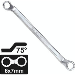 Force 7590607 Πολύγωνο Κλειδί 75 Cr-V 6x7 mm