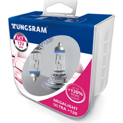 Tungsram H7/PX26D Megalight +120% 12V 55W 2τμχ