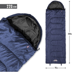 Pentagon Major Midnight Sleeping Bag Μονό 2 Εποχών Navy Μπλε