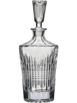 Inart Καράφα Σκαλιστή Διαφανή 900ML Φ12Χ30