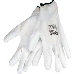 EXTOL PREMIUM Gloves 8 ''white polyester in PU white, size S