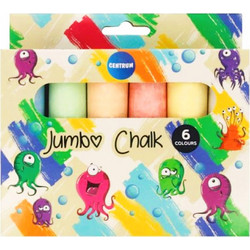 Κιμωλίες Jumbo Κουτί 6τμχ Πάλ Χρωμ