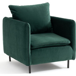 La Redoute Πολυθρόνα Βελούδινη Πράσινη Ivete 3614853635134