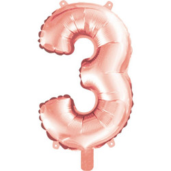 STYLEX ΜΠΑΛΟΝΙ ΑΡΙΘΜΟΣ 3 METΑΛΛΙΖΕ ΧΡΩΜΑ ROSEGOLD - SILVER 1 ΤΕΜΑΧΙΟ, ΜΕΓΕΘΟΣ 40CM