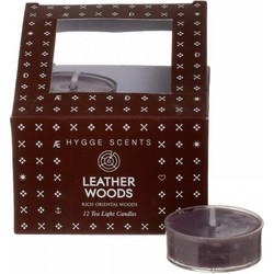 Ρεσώ με Αρωμα Leather Woods σε Καφέ Xρώμα 12τμχ