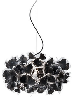 Slamp Clizia Mama Non Black Κρεμαστό Φωτιστικό Οροφής με Κρύσταλλα Μονόφωτο E27 Μαύρο
