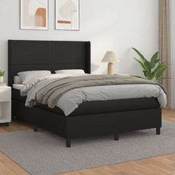 vidaXL Κρεβάτι Boxspring Συνθετικό Δέρμα με Στρώμα 3132375