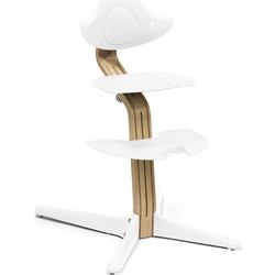 Stokke Nomi Oak Καρεκλάκι Φαγητού με Ροδάκια Λευκό