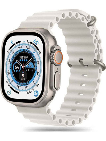 Tech-Protect IconBand Pro Λουράκι Σιλικόνης Beige (Apple Watch 42 / 44 / 45 / 49mm)