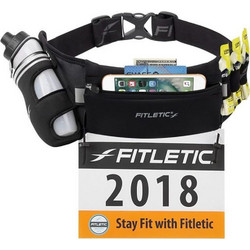 Fitletic Τσαντάκι Μέσης για Τρέξιμο Μαύρo HD12G-01