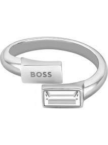 Hugo Boss Γυναικείο Δαχτυλίδι από Ατσάλι Ασημί με Ζιργκόν 1580414M