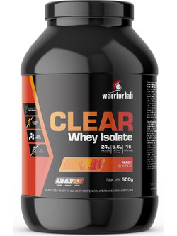 Warriorlab Clear Whey Isolate Peach Πρωτεΐνη Ορού Γάλακτος Γράμμωσης Χωρίς Γλουτένη 500gr