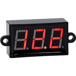 GloboStar(R) 79985 Όργανο Μέτρησης Τάσης Βολτόμετρο με Οθόνη LED Display DC 3.5 έως 30V Κόκκινο Μ5.5 x Π1.5 x Υ2.5cm
