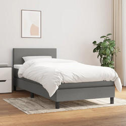 vidaXL Κρεβάτι Boxspring με Στρώμα 90x190cm 3139858