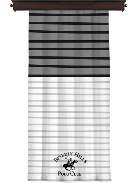 Beverly Hills Polo Club Κουρτίνα με Τρέσα 140x260 HM12001