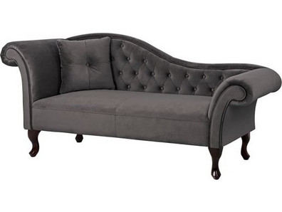 ΑΝΑΚΛΙΝΔΡΟ T.CHESTERFIELD ΓΚΡΙ ΒΕΛΟΥΔΟ NIOVI HM3007.10 ΑΡ.ΜΠΡΑΤΣO 189x61x84Yεκ