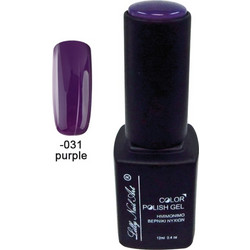 Lilly Nail Art Color Gel Purple Ημιμόνιμο Βερνίκι Νυχιών 12ml