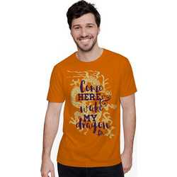 Come Here And Wake My Dragon (Κοντομάνικο Ανδρικό / Unisex) - Orange