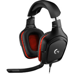 Logitech G332 Gaming Headset Over Ear Black Red