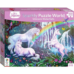 Παιδικό Puzzle Hinkler Sparkly Unicorn Waterfalls 100 Κομμάτια