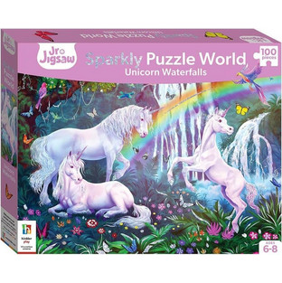 Παιδικό Puzzle Hinkler Sparkly Unicorn Waterfalls 100 Κομμάτια