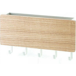Next Κρεμάστρα Τοίχου Ξύλινη 5 Θέσεων Μπεζ 18x3.5x9.5cm 35965-00 ref10204252