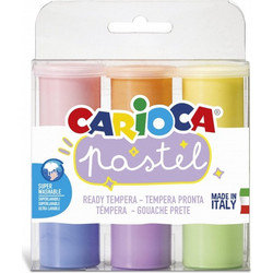 Carioca Τέμπερα Pastel 6 Χρώματα 25ml (38382)