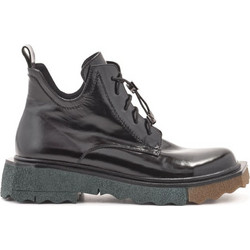 Versace 19V69 Γυναικεία Αρβυλάκια Δερμάτινα Μαύρα με Χοντρό Χαμηλό Τακούνι AM05A1028