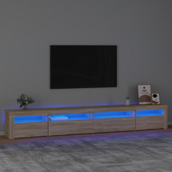 vidaXL Έπιπλο Τηλεόρασης Ξύλινο Sonoma με Φωτισμό Led Μ270xΠ35xΥ40cm 3152748
