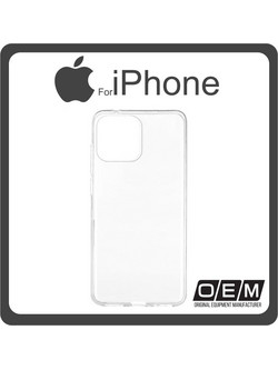 Θήκη Πλάτης - Back Cover, Silicone Σιλικόνη Anti Shock 0,5MM Transparent Διάφανο For iPhone 12 Pro Max