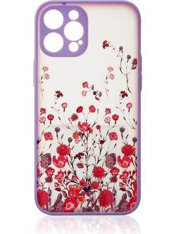 Hurtel Design Back Cover Flower Purple (iPhone 12 Pro Max)