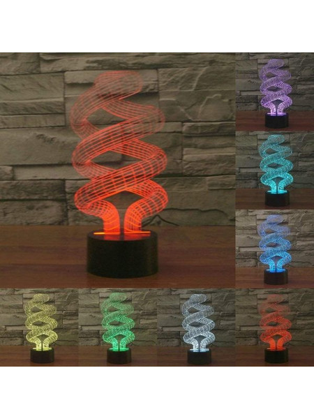 ΤΡΙΣΔΙΑΣΤΑΤΟ 3D ΕΠΙΤΡΑΠΕΖΙΟ ΦΩΤΙΣΤΙΚΟ LED 7 ΧΡΩΜΑΤΩΝ ΑΦΗΡΗΜΕΝΟΙ ΣΩΛΗΝΕΣ 3D2420