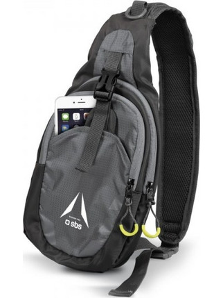 SBS SHOULDER BACKPACK black grey