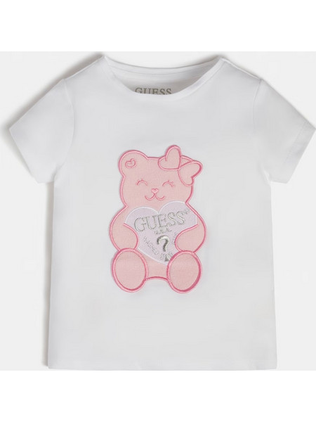 Guess Bebe Μπλούζα Κοντομάνικη Girl (K2RI27K6YW1-TWHT)