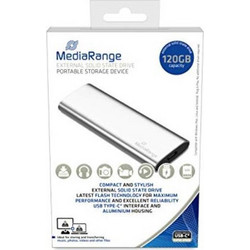 MediaRange MR1100 120GB Εξωτερικός Σκληρός Δίσκος SSD 2.5" USB 3.1 USB-C Silver