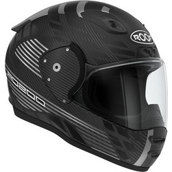 Roof RO200 Carbon Speeder Matt Black / Steel Κράνος Μηχανής Full Face