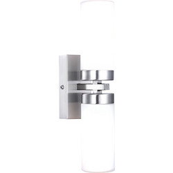 Φωτιστικό Μπάνιου Απλίκα Space 2xE14 Max40W Μέταλλο Νίκελ Ματ Σατινέ