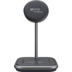 Prio Ασύρματος Φορτιστής Qi Pad 15W Black PWC-1602