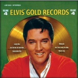 Elvis Presley (Gold Record) Wooden Framed Print 31.5 x 31.5cm - ACPPR48087
