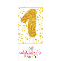 Κεράκι Mini Glitter 1 3cm