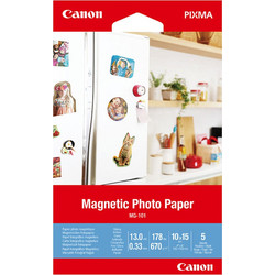 Μαγνητικό Φωτογραφικό Χαρτί Canon MG-101 4x6 (5 sheets) (3634C002AA) (3634C002)