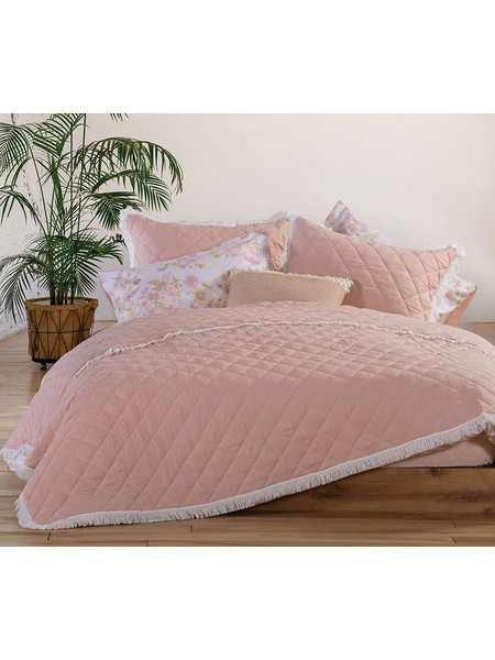 Κουβερλί Μονό Edna Salmon 160x220 - Nef-Nef Homeware