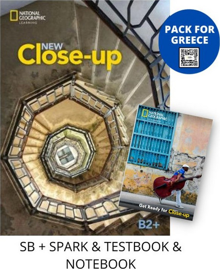 NEW CLOSE-UP B2+ PACK FOR GREECE (SB + SPARK & TESTBOOK & NOTEBOOK)